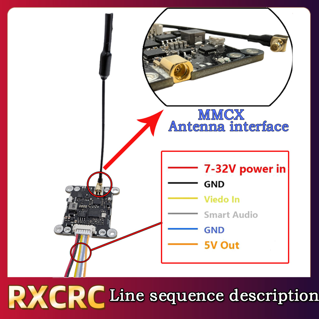 RXCRC 5.8G Module 48CH 1.6W VT - Drone Receiver avis et prix