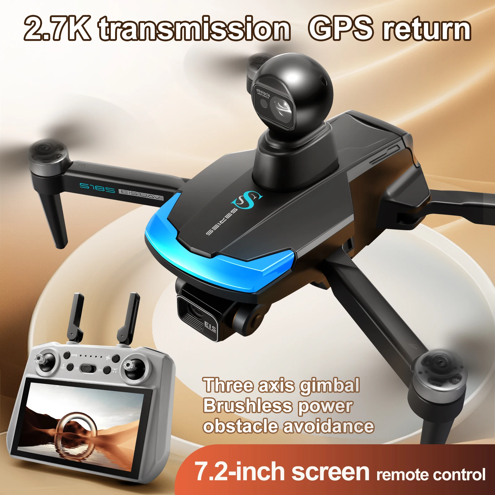 Drone professionnel S185 2.7K  - Drone Gps Mount avis et prix